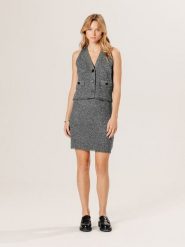 Rodier Kamizelka w kolorze szarym rozmiar: L. Szare kamizelki damskie Rodier, l, bez wzorów, z kaszmiru, bez kaptura. Za 326.99 zł.