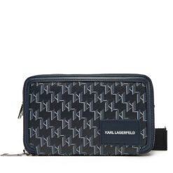 Torebka KARL LAGERFELD. Niebieskie listonoszki damskie KARL LAGERFELD, bez wzorów, bez dodatków. Za 519.99 zł.