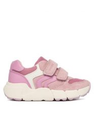 Geox Sneakersy B Flexyper Mini Girl B656NA 01422 C8314 S Różowy. Czerwone buty sportowe dziewczęce Geox, ze skóry, bez zapięcia. Za 269.99 zł.