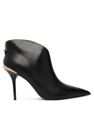 LOVE MOSCHINO Botki JA21069G1PIA0000 Czarny. Czarne botki damskie Love Moschino, ze skóry, bez obcasa, na szpilce, bez zapięcia. Za 1,339.00 zł.
