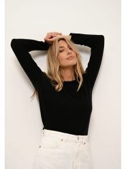 Just Cashmere Kaszmirowy sweter "Grace" w kolorze czarnym rozmiar: L. Czarne swetry klasyczne damskie Just Cashmere, l, z kaszmiru, bez kołnierzyka. Za 397.95 zł.