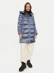 Geox Płaszcz zimowy Adrya W4626G T3154 F4624 Niebieski Regular Fit. Niebieskie płaszcze damskie Geox, na zimę, bez wzorów, z syntetyku, bez kaptura. Za 989.99 zł.