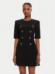 Balmain Sukienka koktajlowa DF1R7330VB00 Czarny Regular Fit. Czarne sukienki damskie Balmain, bez wzorów, z wiskozy, wizytowe, bez ramiączek. Za 7,329.00 zł.