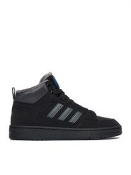 Adidas Sneakersy RAPID COURT MID J W JR2804 WB Czarny. Czarne buty sportowe chłopięce Adidas, ze skóry, bez zapięcia. Za 219.99 zł.