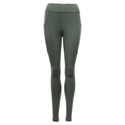 Damskie legginsy jeździeckie z pełną przyczepnością Premiere Bouvardia. Czarne legginsy damskie PREMIERE, bez wzorów, z elastanu. Za 211.50 zł.