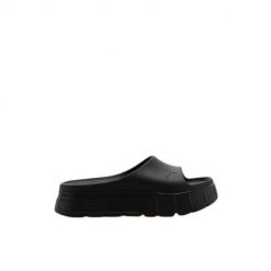 Klapki damskie Puma Mayze Stack Injex. Czarne klapki damskie Puma, bez wzorów, bez obcasa, bez zapięcia. Za 242.65 zł.