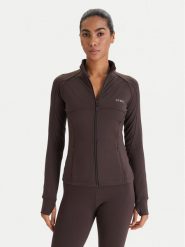 Guess Bluza V6RP15 KD952 Brązowy Slim Fit. Brązowe bluzy damskie Guess, xs, z aplikacjami, z syntetyku, bez kaptura. Za 349.99 zł.