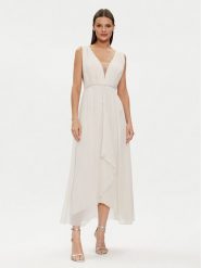 Rinascimento Sukienka wieczorowa CFC0117773003 Écru Regular Fit. Sukienki damskie Rinascimento, bez wzorów, z syntetyku, wizytowe, bez ramiączek. Za 519.99 zł.
