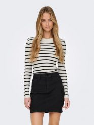 ONLY Sweter w kolorze białym rozmiar: XL. Białe swetry klasyczne damskie Only, xl, bez kołnierzyka. Za 97.05 zł.