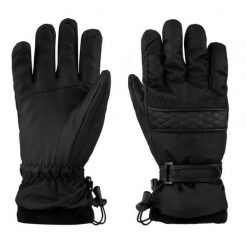 Rękawiczki narciarskie Loap Rozarka Czarne. Czarne rękawiczki damskie ZSPORT, bez wzorów, z włókna. Za 185.99 zł.