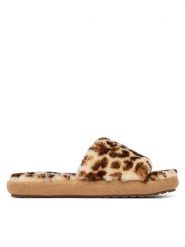 EMU Australia Kapcie Mckay Leopard W13203 Brązowy. Brązowe kapcie damskie EMU Australia, z wełny. Za 299.99 zł.