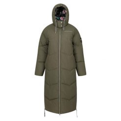 Kurtka Puchowa Damska Longline Christian Lacroix Milhaud. Zielone kurtki damskie Regatta, xl, z aplikacjami, z materiału, z kapturem. Za 1,077.99 zł.