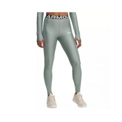 Legginsy damskie Under Armour HeatGear Rib. Zielone legginsy damskie Under Armour, xs, bez wzorów, z elastanu, do biegania. Za 281.55 zł.