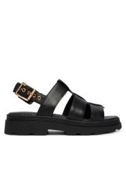 Clarks Sandały Orinoco3 Strap 26186490 Czarny. Czarne sandały damskie Clarks, bez wzorów, ze skóry, bez obcasa, na płaskiej podeszwie, bez zapięcia. Za 389.99 zł.