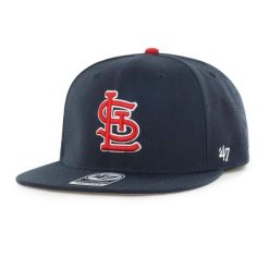 Czapka z daszkiem do baseballu Brand `47 Mlb ST. Louis Cardinals Captain. Niebieskie czapki z daszkiem damskie 47 Brand, bez wzorów. Za 182.50 zł.