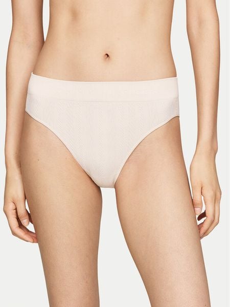 Tommy Hilfiger Figi klasyczne UW0UW05502 Beżowy. Brązowe figi Tommy Hilfiger, bez wzorów, z syntetyku. Za 69.99 zł.