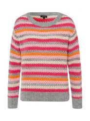 More & More Sweter w kolorze szaro-różowo-pomarańczowym rozmiar: 44. Pomarańczowe swetry klasyczne damskie More & More, z wełny, bez kołnierzyka. Za 145.45 zł.