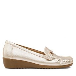 Mokasyny Clara Barson. Żółte mokasyny damskie Clara Barson, bez obcasa. Za 52.99 zł.