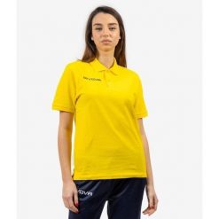 Elegancka letnia koszula polo Givova z bawełny. Fioletowe koszule damskie Givova, na lato, bez wzorów, z bawełny, eleganckie, bez kołnierzyka, bez ramiączek. Za 63.36 zł.