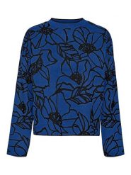 Vero Moda Sweter "New" w kolorze niebieskim rozmiar: L. Niebieskie swetry klasyczne damskie Vero Moda, l, ze splotem, bez kołnierzyka. Za 120.95 zł.