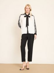 BGN Koszula w kolorze białym rozmiar: 34. Białe koszule damskie BGN, bez wzorów, z koronki, bez kołnierzyka, bez ramiączek. Za 143.99 zł.