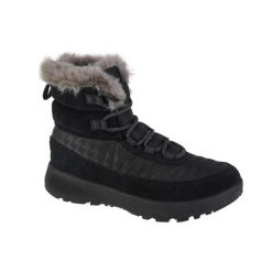 Buty do chodzenia damskie Columbia Slopeside Peak Luxe Waterproof. Czarne obuwie trekkingowe damskie Columbia, z materiału, bez zapięcia. Za 273.99 zł.