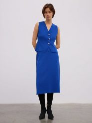 BGN Spódnica w kolorze niebieskim rozmiar: 40. Niebieskie spódnice damskie BGN, na co dzień, bez wzorów, midi. Za 118.28 zł.