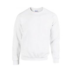 Bluza z okrągłym dekoltem Gildan Heavy Blend. Białe bluzy damskie GILDAN, s, bez wzorów, z bawełny, bez kaptura. Za 64.55 zł.