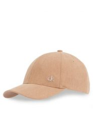 Calvin Klein Czapka z daszkiem Corduroy Cotton Cap K60K612894 Brązowy. Brązowe czapki z daszkiem damskie Calvin Klein, bez wzorów, z materiału. Za 99.99 zł.