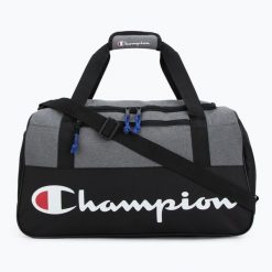 Torba treningowa Champion Utility Duffel. Czarne torby sportowe Champion, bez wzorów. Za 89.99 zł.
