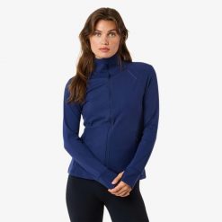 Kurtka treningowa trening damska Swedemount Move Full Zip Jacket szybkoschnąca. Niebieskie kurtki sportowe damskie SWEDEMOUNT, bez wzorów, bez kaptura. W wyprzedaży za 147.00 zł.