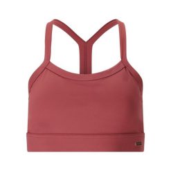 Biustonosz dla kobiet Athlecia Bloom V2. Czerwone biustonosze sportowe damskie Athlecia, bez wzorów. Za 156.50 zł.