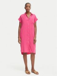 Iconique Sukienka koszulowa Quinn IC26-060 Różowy ciemny Relaxed Fit. Czerwone sukienki damskie Iconique, bez wzorów, z lyocellu, bez ramiączek. Za 479.99 zł.