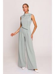 Made of emotion Kombinezon w kolorze miętowym rozmiar: XL. Zielone kombinezony damskie Made Of Emotion, xl, bez wzorów, bez kołnierzyka, bez ramiączek. Za 209.95 zł.