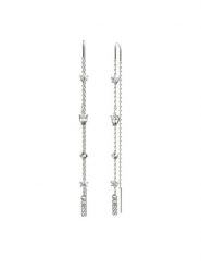 Guess Kolczyki JUBE04 412JW Srebrny. Szare kolczyki damskie Guess, metalowe. Za 239.99 zł.