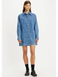 Levi´s Sukienka dżinsowa "Shay" w kolorze niebieskim rozmiar: M. Niebieskie sukienki damskie bez wzorów, z bawełny, bez ramiączek. Za 354.94 zł.