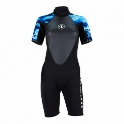 Damskie spodenki neoprenowe HYDROFLEX SHORTY 3 mm. Czarne kombinezony damskie AQUALUNG, s, bez wzorów, z neoprenu, eleganckie, bez kołnierzyka, bez ramiączek, długie. Za 809.58 zł.