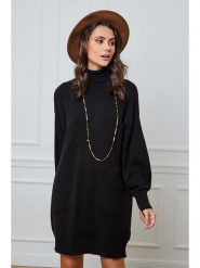 Joséfine Sukienka dzianinowa "Halof" w kolorze czarnym rozmiar: XL. Czarne sukienki damskie Joséfine, bez wzorów, z dzianiny, bez ramiączek. Za 187.99 zł.