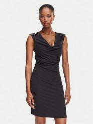 Guess Sukienka koktajlowa W6YK11 K4357 Czarny Slim Fit. Czarne sukienki damskie Guess, z aplikacjami, wizytowe, bez ramiączek. Za 434.99 zł.