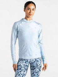 Dare 2b Bluza sportowa "Sprint City" w kolorze błękitnym rozmiar: 40. Niebieskie bluzy damskie Dare 2b, bez wzorów, z materiału, bez kaptura. Za 74.63 zł.