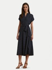 LAUREN RALPH LAUREN Sukienka koszulowa 250957093001 Granatowy Regular Fit. Niebieskie sukienki damskie Lauren Ralph Lauren, bez wzorów, z syntetyku, bez ramiączek. Za 859.99 zł.