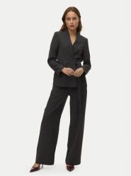 Vero Moda Spodnie materiałowe Bestie 10333960 Szary Wide Leg. Szare spodnie materiałowe damskie Vero Moda, bez wzorów, z materiału. Za 199.99 zł.