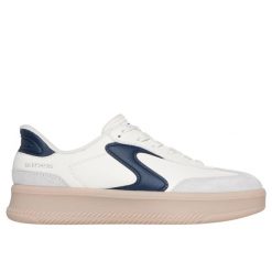 Sneakersy damscy Skechers Hotshot Hi Lifted Luxe. Białe obuwie sportowe damskie Skechers, bez zapięcia. Za 361.50 zł.