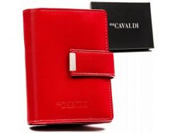 Portfel skórzany 4U Cavaldi RD-45-GCL czerwony. Czerwone portfele damskie 4U Cavaldi, bez wzorów, ze skóry. Za 61.99 zł.