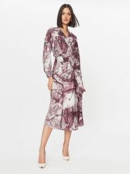 Imperial Sukienka codzienna A9990005Q Bordowy Regular Fit. Czerwone sukienki damskie Imperial, bez wzorów, z syntetyku, bez ramiączek. Za 309.99 zł.