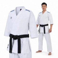 Kimono do karate Extera Kata WKF BLUE - Zestaw bluza + spodnie | MOOTO 180. Białe bluzy damskie DBX BUSHIDO, bez wzorów, z materiału, bez kaptura. Za 929.00 zł.