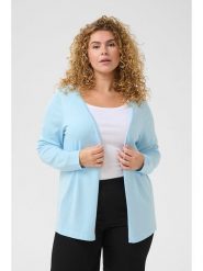 KAFFE curve Kardigan w kolorze błękitnym rozmiar: XL. Niebieskie kardigany damskie KAFFE curve, xl, bez wzorów. Za 136.45 zł.