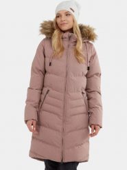 Płaszcz Zimowy Damski Fundango Puppis. Fioletowe płaszcze damskie FUNDANGO, na zimę, xs, bez wzorów, z futra, bez kaptura. Za 499.00 zł.