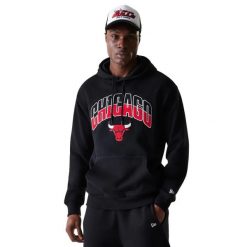 Bluza z kapturem Chicago Bulls. Bluzy damskie New Era, l, bez wzorów, z materiału, z kapturem. Za 328.00 zł.
