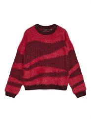 Vero Moda Sweter w kolorze czerwono-bordowym rozmiar: XL. Czerwone swetry klasyczne damskie Vero Moda, xl, bez kołnierzyka. Za 113.99 zł.